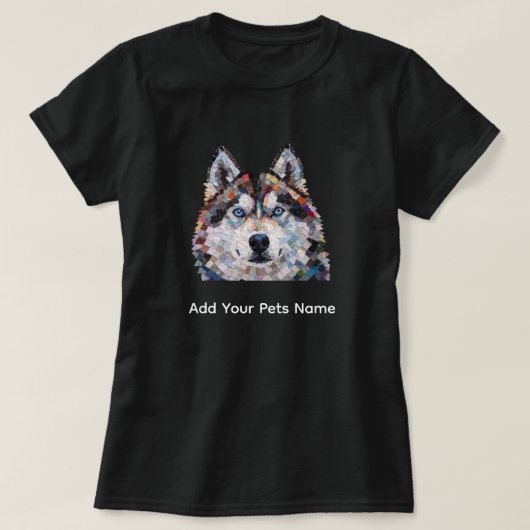 T-shirt design Chien Husky (Design devant)