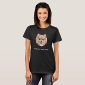 T-shirt design Chien Pomeranian (Devant entier)