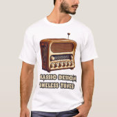 T-shirt Design Classique, Tunes Intemporelles. Radio rétro (Devant)