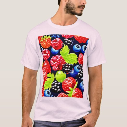 T-shirt Design coloré Berry Medley (Devant)