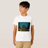 T-shirt Design coloré du Bouclier Masaï (Devant entier)