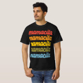 T-shirt Design coloré rétro Mamacita (Devant entier)