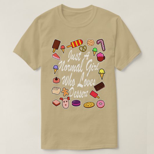 T-shirt Design cool Juste Une Fille Normale Qui Aime Le De (Design devant)