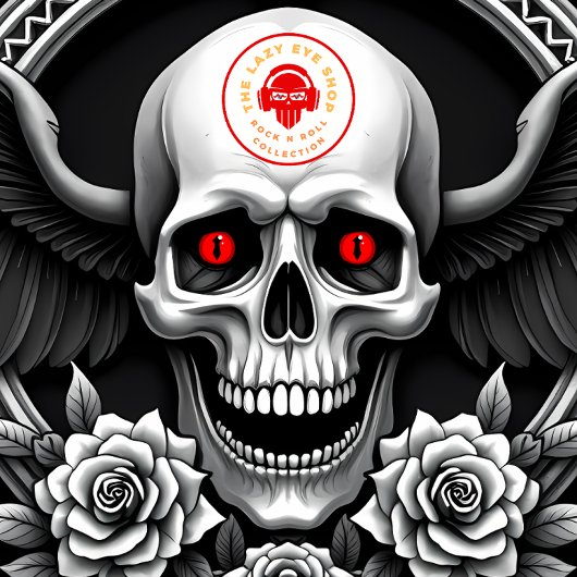 T-shirt Design crâne et Rose