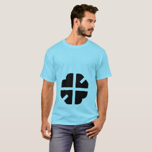T-shirt design créatif avec panneau simple