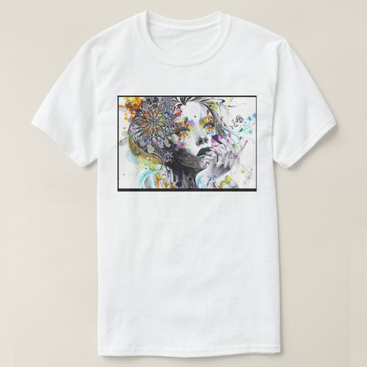 T-shirt Design d'art avec un bord créatif (Design devant)