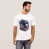 T-shirt Design d'art de l'aigle (Devant entier)