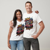 T-shirt Design d'art dragon (Unisexe)