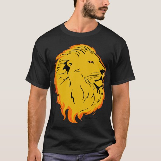 T-shirt Design d'art Lion (Devant)