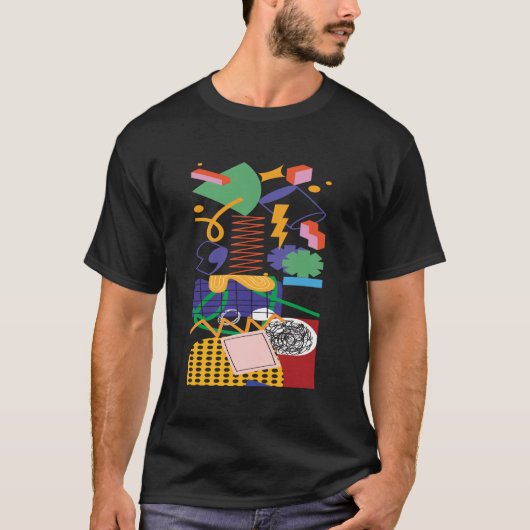 T-shirt Design d'art maximaliste inspiré (Devant)