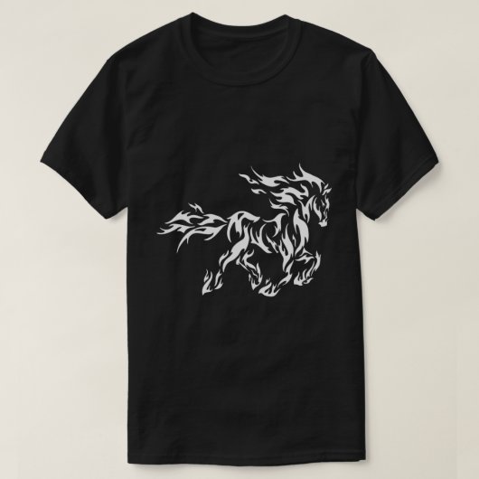 T-shirt Design d'art tribal de Cheval flamand - Bold & Fie (Design devant)