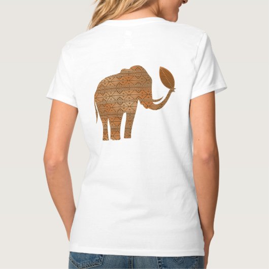 T-shirt Design d'art tribal des éléphants (Dos)