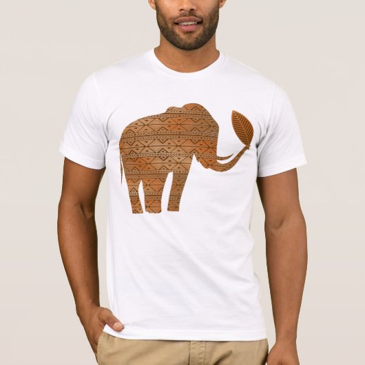 T-shirt Design d'art tribal des éléphants (Devant)