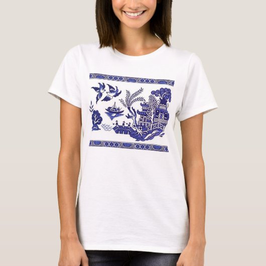 T-shirt Design de Blue Willow China (Devant)