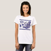T-shirt Design de Blue Willow China (Devant entier)