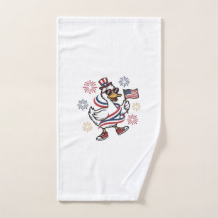 T-shirt design de canard patriotique gravure vinta