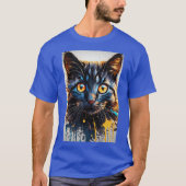 T-shirt design de chat (Devant)