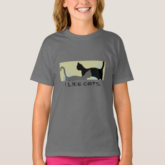 T-shirt Design de chat.amusant pour les enfants.Votre text (Devant)