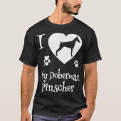 T-shirt Design de chemise Doberman Pinscher pour Doberman (Devant)