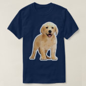 T-shirt Design de chien avec un mignon chiot du Labrador (Design devant)