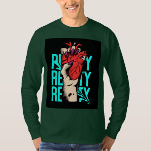 T-shirt Design de coeur artistique audacieux - Edgy et dyn