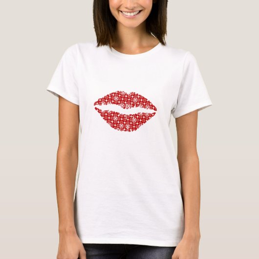 T-shirt Design de la lèvre décorative (Devant)