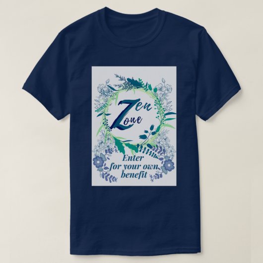T-shirt Design de méditation Zen Zone (Design devant)