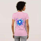 T-shirt Design de natation de baleine rose (Dos entier)