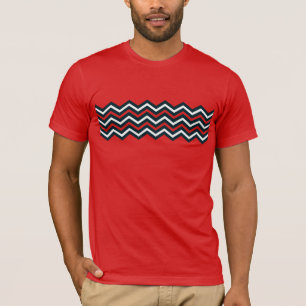 T-shirt Design de rayures Chevron