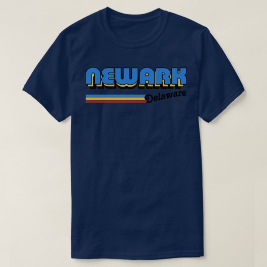 T-shirt Design de style rétro Newark Delaware (Design devant)