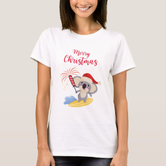T-shirt Design de surf Koala pour Noël en Australie