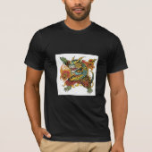 T-shirt Design de tatouage de dragon de fer (Devant)