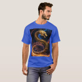 T-shirt Design de tatouage de dragon de fer : Symbole de f (Devant entier)