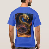 T-shirt Design de tatouage de dragon de fer : Symbole de f (Dos)