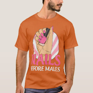 T-shirt Design de technologie de ongles pour femmes pour u