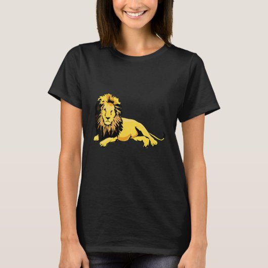 T-shirt Design de tête de lion cool (Devant)