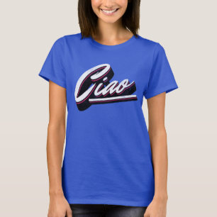 T-shirt Design de texte Ciao