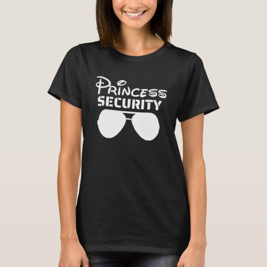 T-shirt Design de texte Princess Security (Devant)