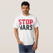 T-shirt Design de texte simple "STOP WARS" (Devant entier)