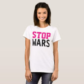 T-shirt Design de texte simple "STOP WARS" (Devant entier)