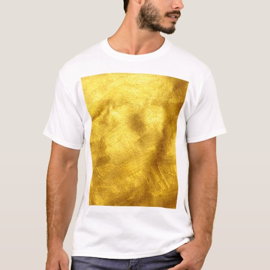 T-shirt Design de Texture Dorée Luxueux (Devant)