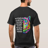 T-shirt Design de tigres multicolores (Dos)