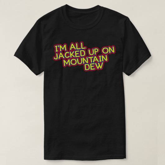 T-shirt Design de typographie de Mountain Dew (Design devant)