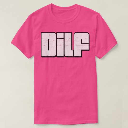 T-shirt Design de typographie de style DILF Retro (Design devant)