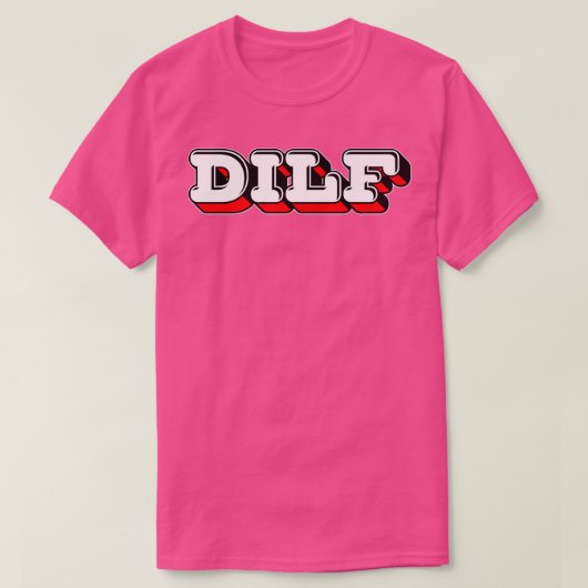 T-shirt Design de typographie de style DILF Retro (Design devant)