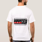 T-shirt Design de typographie de texte blanc moderne (Dos)