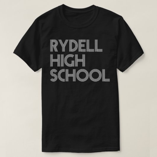 T-shirt Design de typographie du lycée Rydell (Design devant)