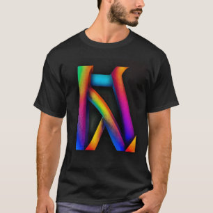 T-shirt Design de typographie néon - Texte brillant et gra