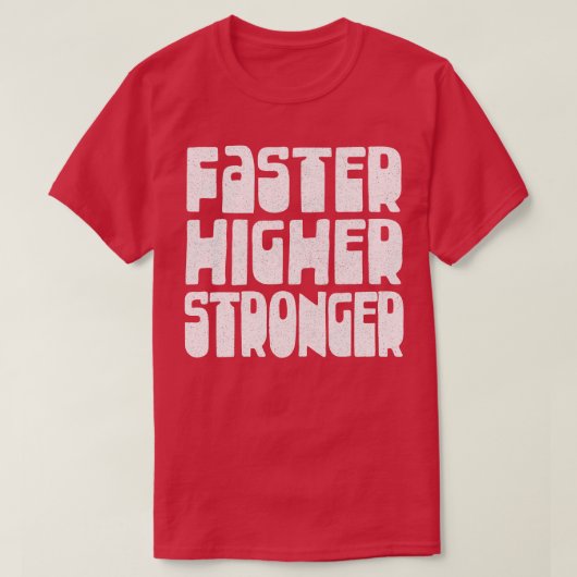 T-shirt Design de typographie plus rapide de l'athlétisme  (Design devant)