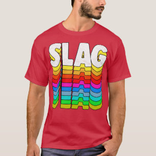 T-shirt Design de typographie rétro SLAG